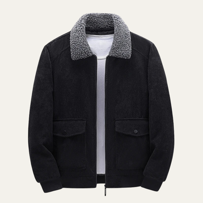Men's Corduroy Sherpa Lined Jacket - VibreMode