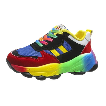 Women's Multicolor Platform Sneakers