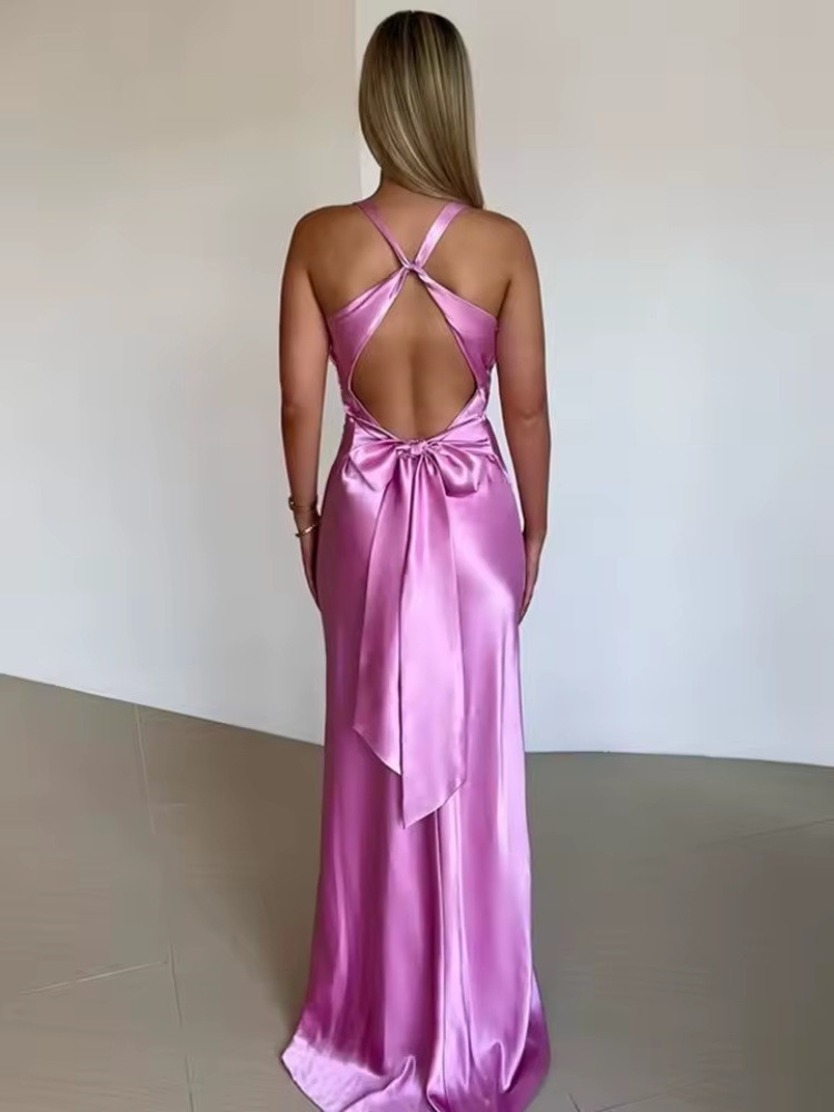 Women's Sleeveless Party Dress Chic Design
