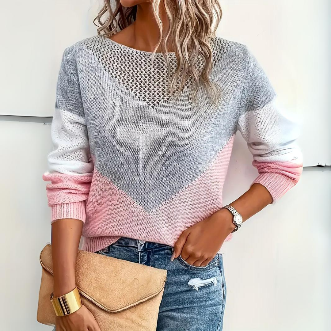 Women's Pink Cashmere Sweater - VibreMode