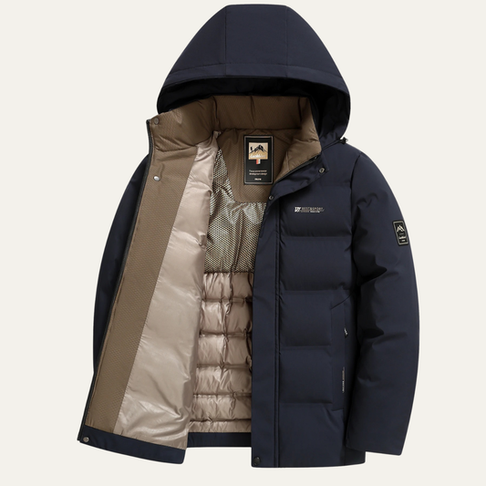 Aosta Men's Thick Cotton Winter Jacket - VibreMode