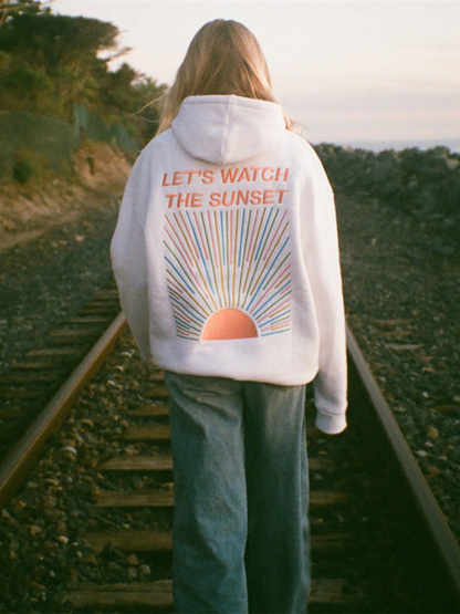 Women's Cozy Hoodie Soft Sunset Colors