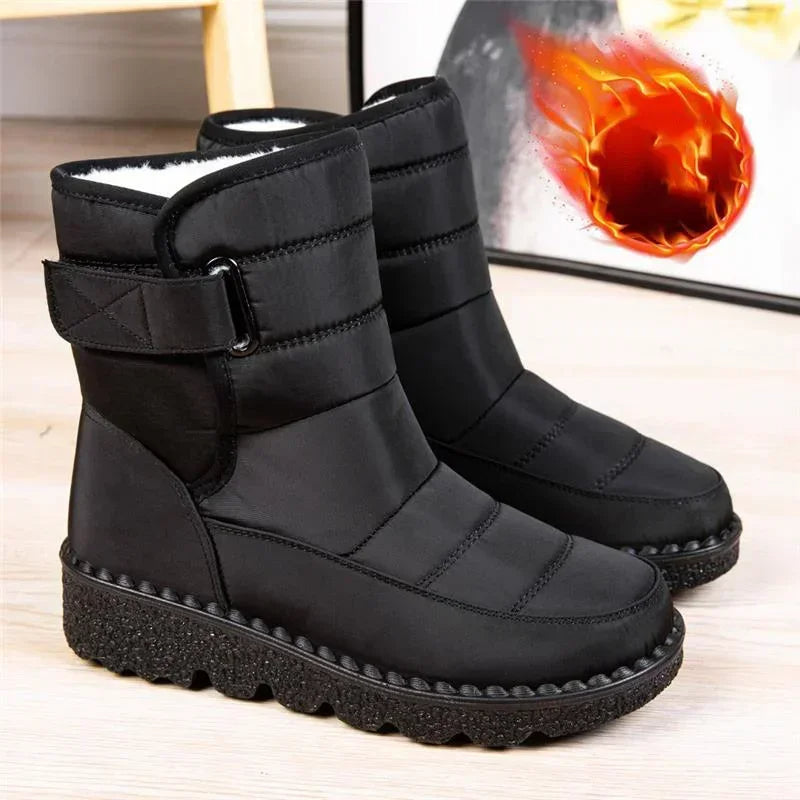 Women's Quilted Mid Calf Boots