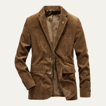 Men's Corduroy Blazer Elbow Patches - VibreMode