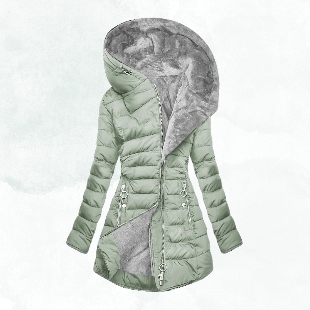 Women's Puffer Jacket Zip Up - VibreMode