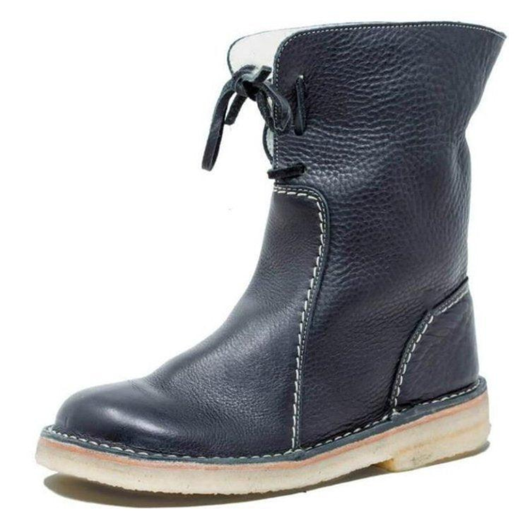 Women's Ankle Boots Contrast Stitching - VibreMode