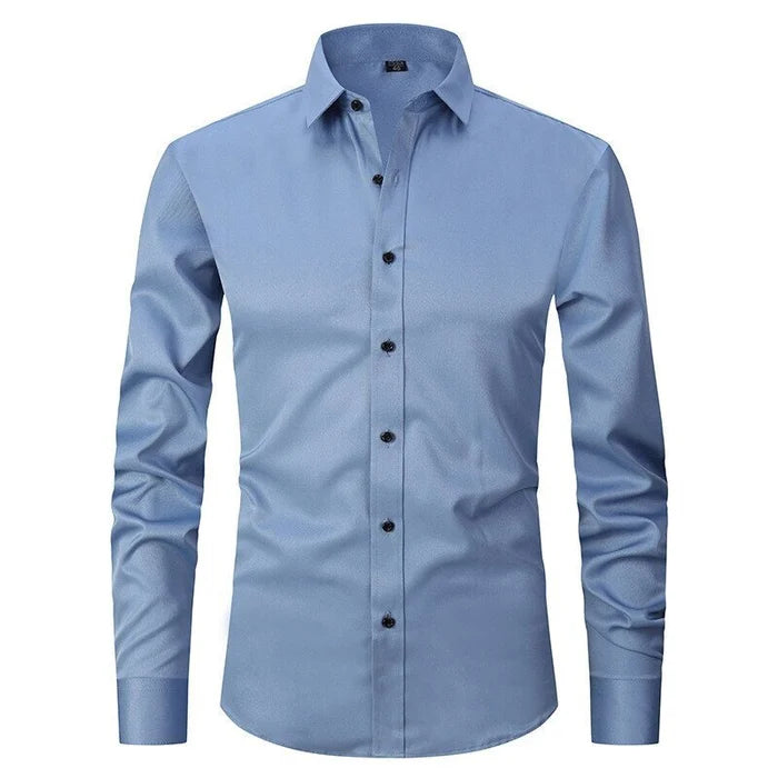 Men's Button Shirt Wrinkle Resistant Cotton
