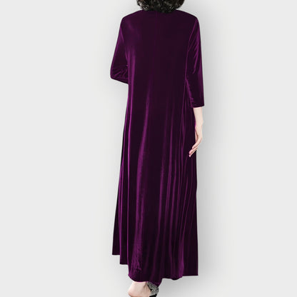 Women's Velvet Maxi Dress