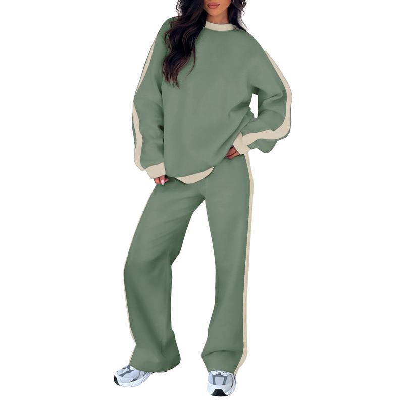 Women's Crew Neck Sweatshirt Set