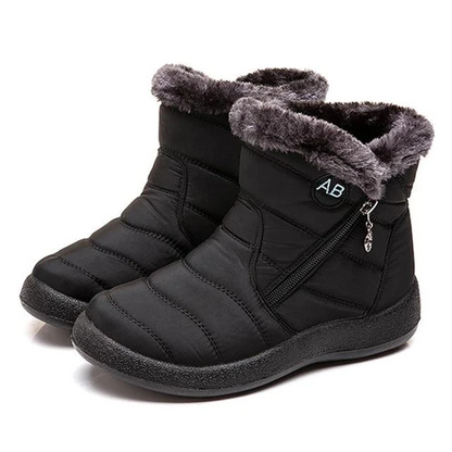 Women's Quilted Mid Ankle Flat Boots - VibreMode
