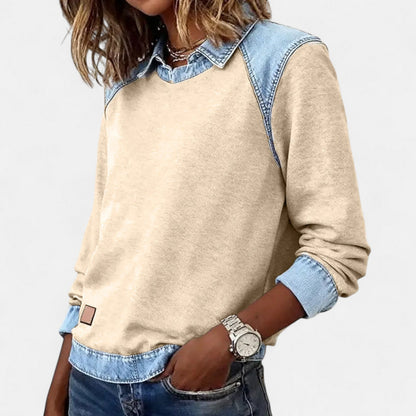Women's Collared Sweater Long Sleeves