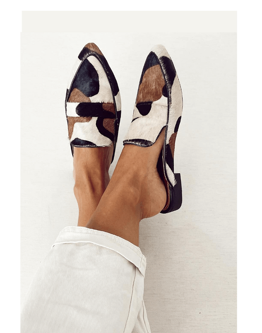 Fashionable Print Slip On Shoes - VibreMode