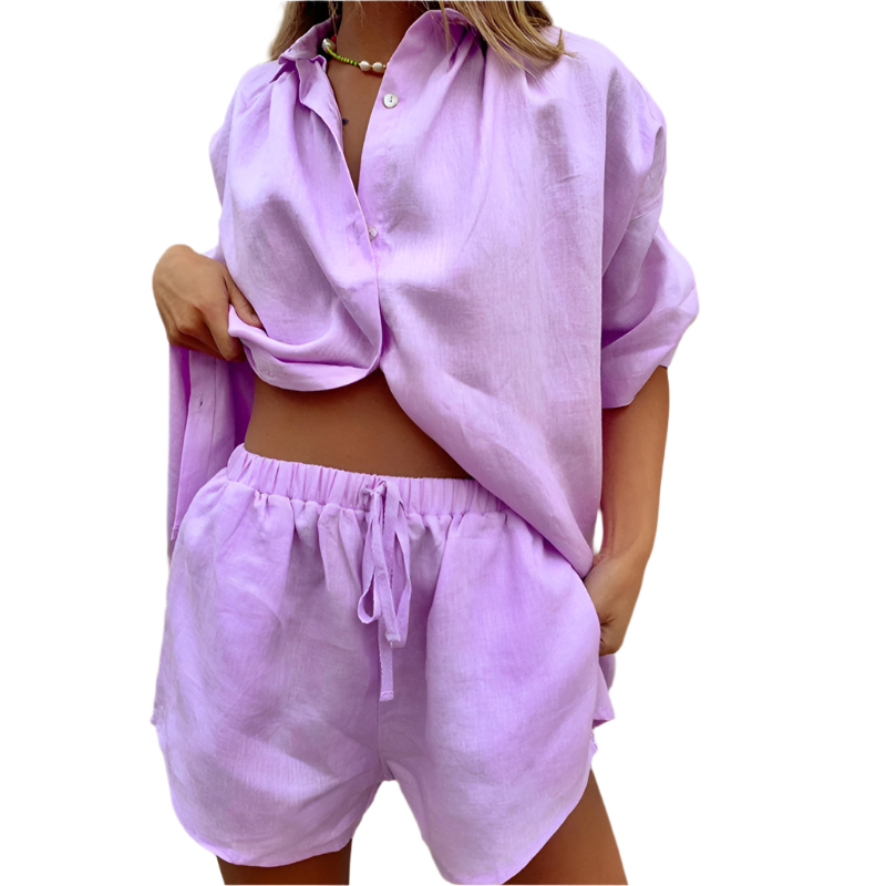 Sorelli Women's Cotton Two Piece Lounge Set