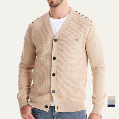 Men's Slim Fit Cardigan Lightweight Button Up