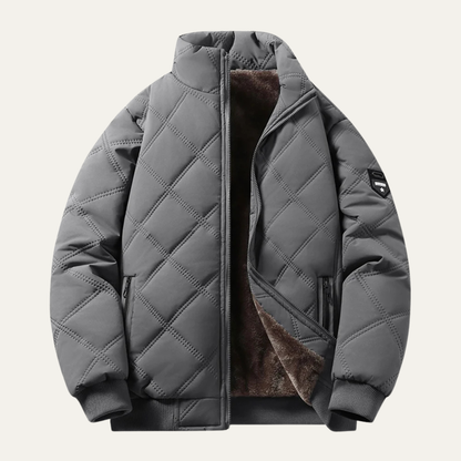 Men's Thermal Quilted Jacket Diamond Pattern