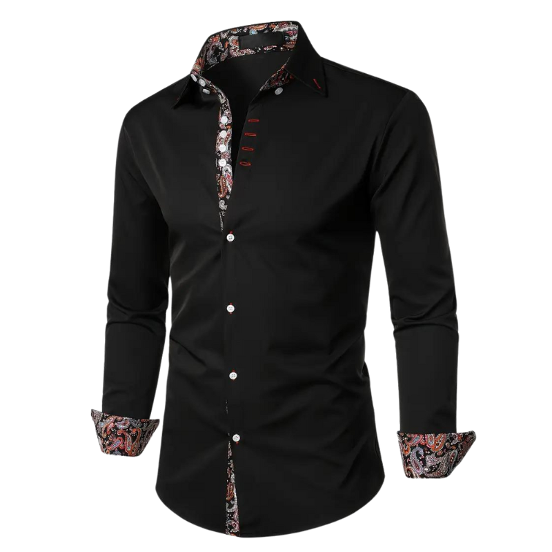 Men's Paisley Accent Dress Shirt