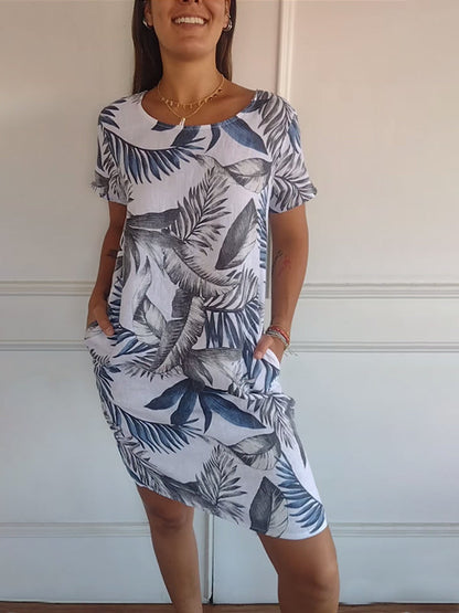 Women's Round Neck Comfortable Dress