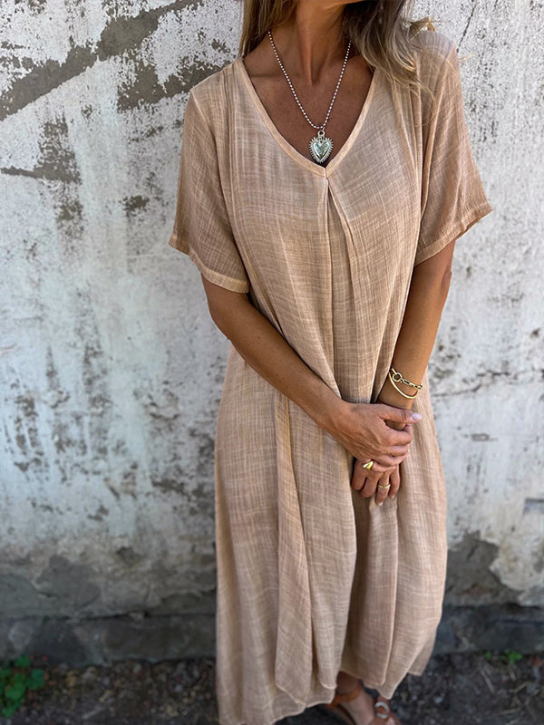 Women's Maxi Dress Flowy Garnet Cocktail