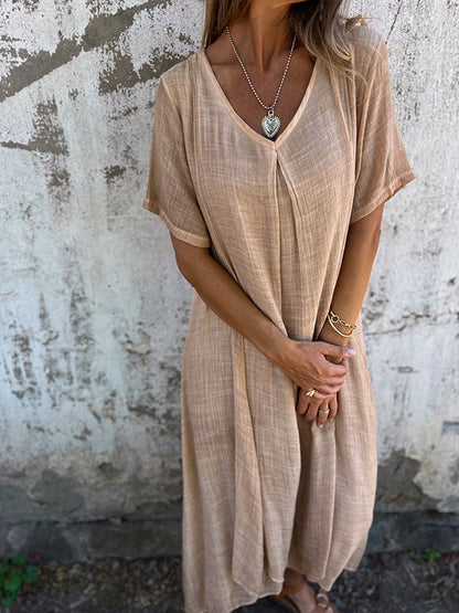 Women's Maxi Dress Flowy Garnet Cocktail