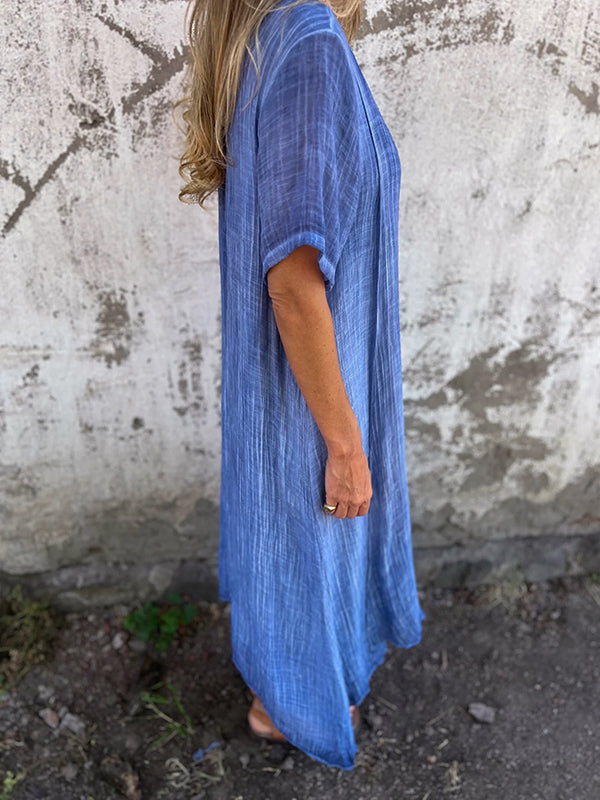 Ruby Red Flowy Long Maxi Party Dress