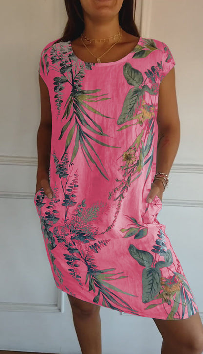 Women's Round Neck Comfortable Dress