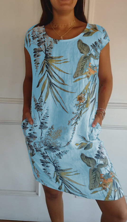 Women's Round Neck Comfortable Dress
