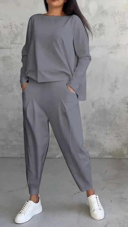 Comfy Women's 2 Piece Long Sleeve Loungewear Set