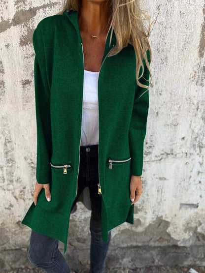 Women's Long Sleeve Hooded Cardigan