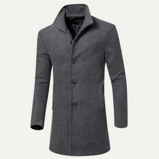 Men's Wool Blend Overcoat Smart Casual - VibreMode