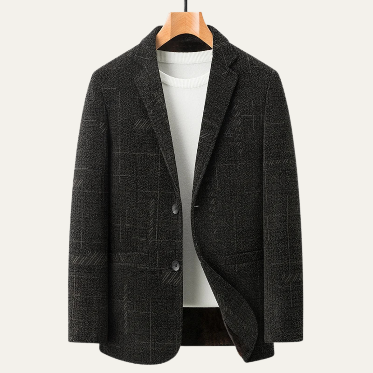 Men's Slim Fit Checked Blazer Jacket