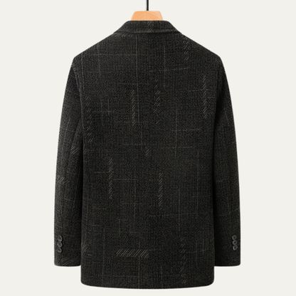 Men's Slim Fit Checked Blazer Jacket