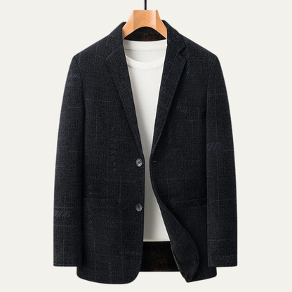 Men's Slim Fit Checked Blazer Jacket