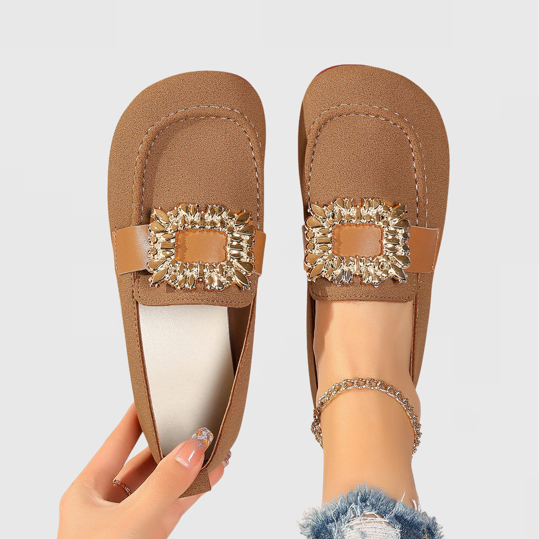Women's Slip On Loafers Square Toe - VibreMode