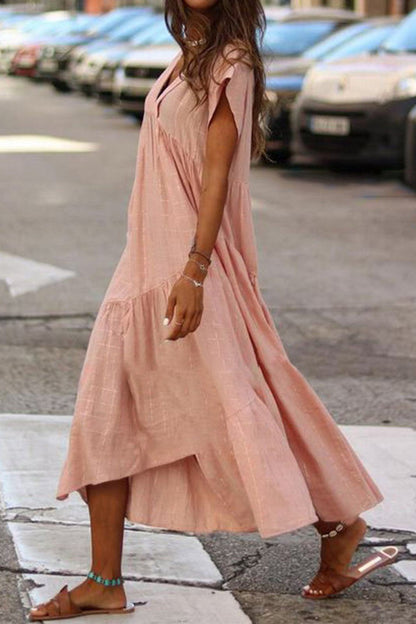 Casual Fit Floral Midi Dress with Bell Sleeves