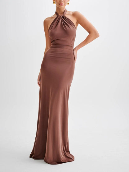 Women's Halter Maxi Dress