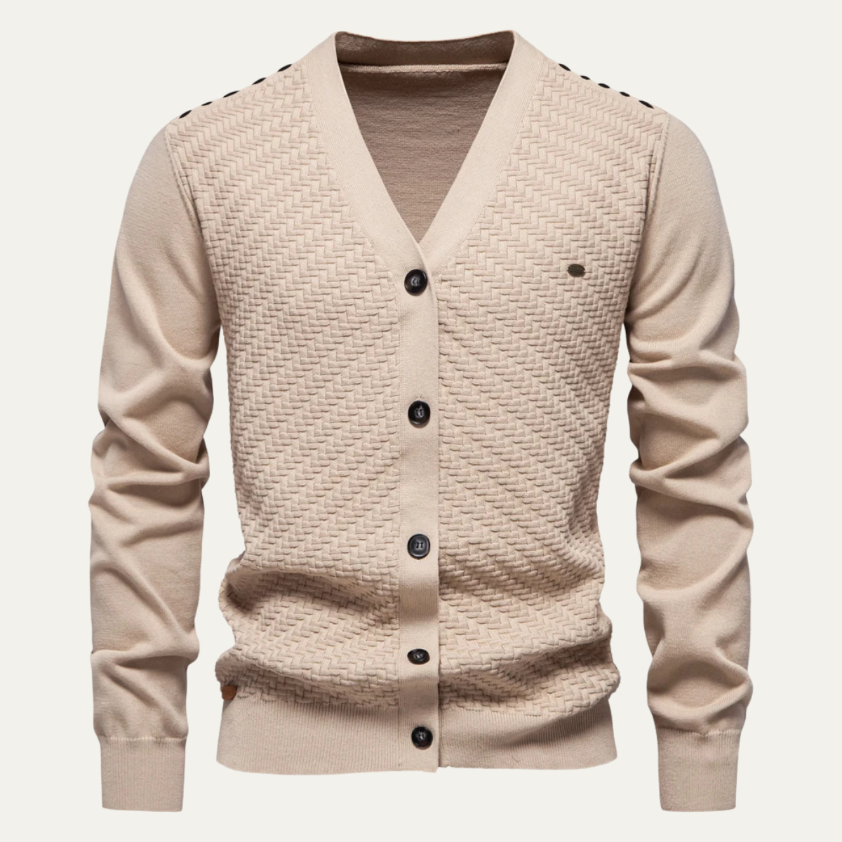 Men's Knit Cardigan Button Front Stylish - VibreMode