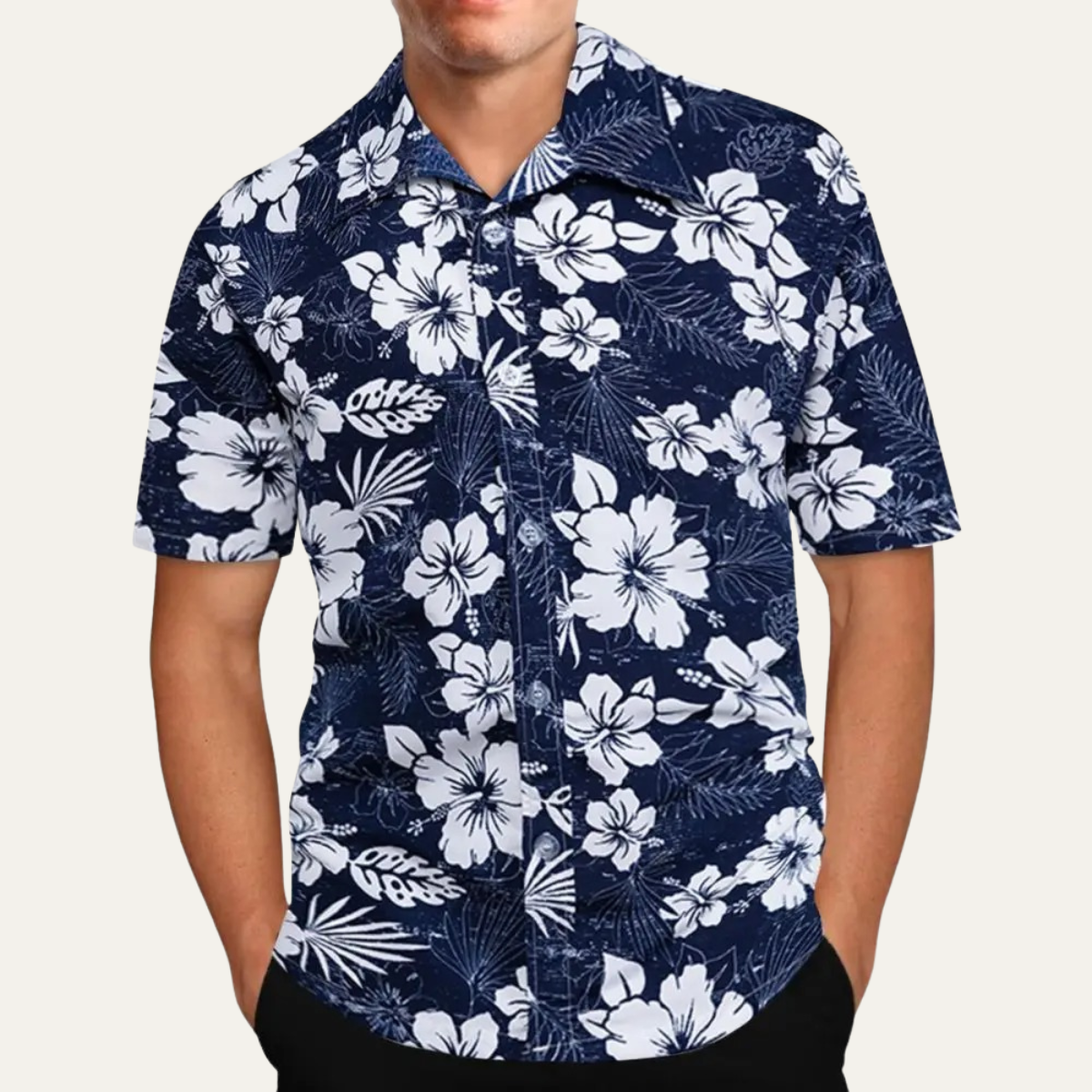 Men's Hawaiian Shirt Tropical Print Coconut Design