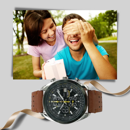 Men's Quartz Watch Water Resistant Sleek Design