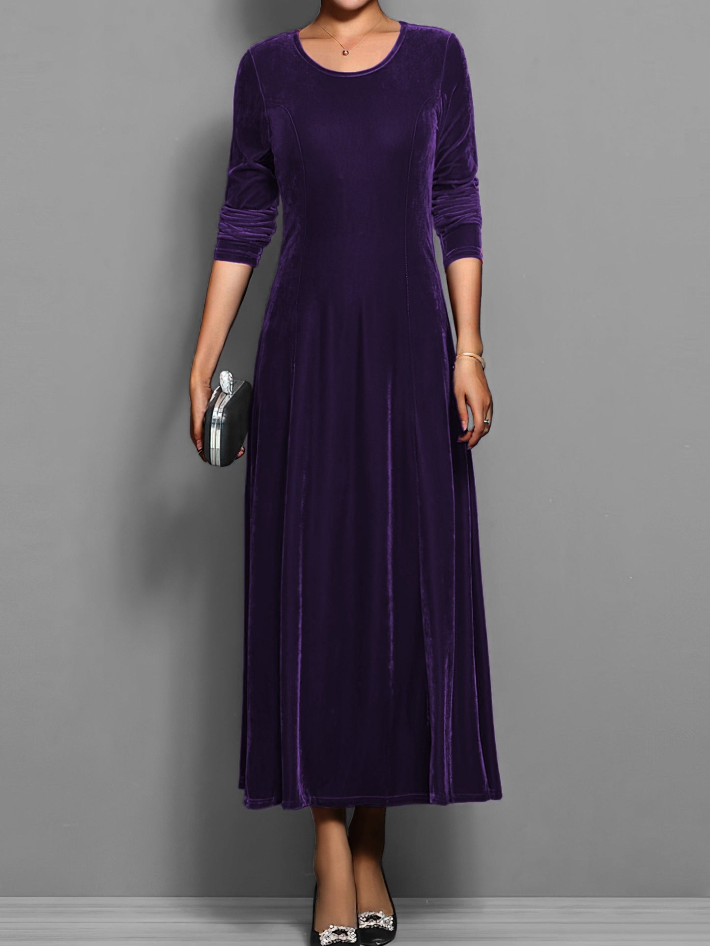 Women's Maxi Dress Flared Skirt