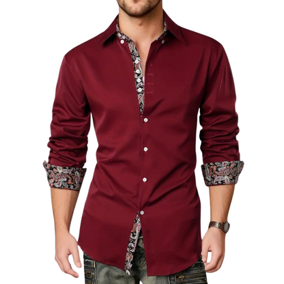 Men's Paisley Accent Shirt