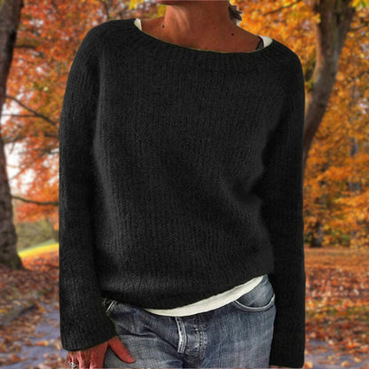 Women's Drop Shoulder Textured Knit Sweater
