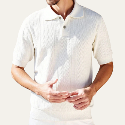 Men's Breathable Polo Shirt Knit