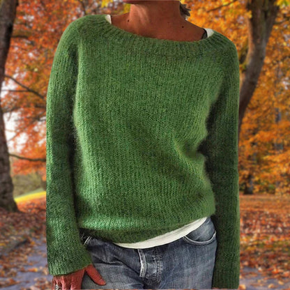 Women's Drop Shoulder Textured Knit Sweater