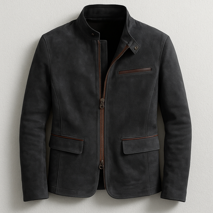 Classic Fitted Zipper Coat
