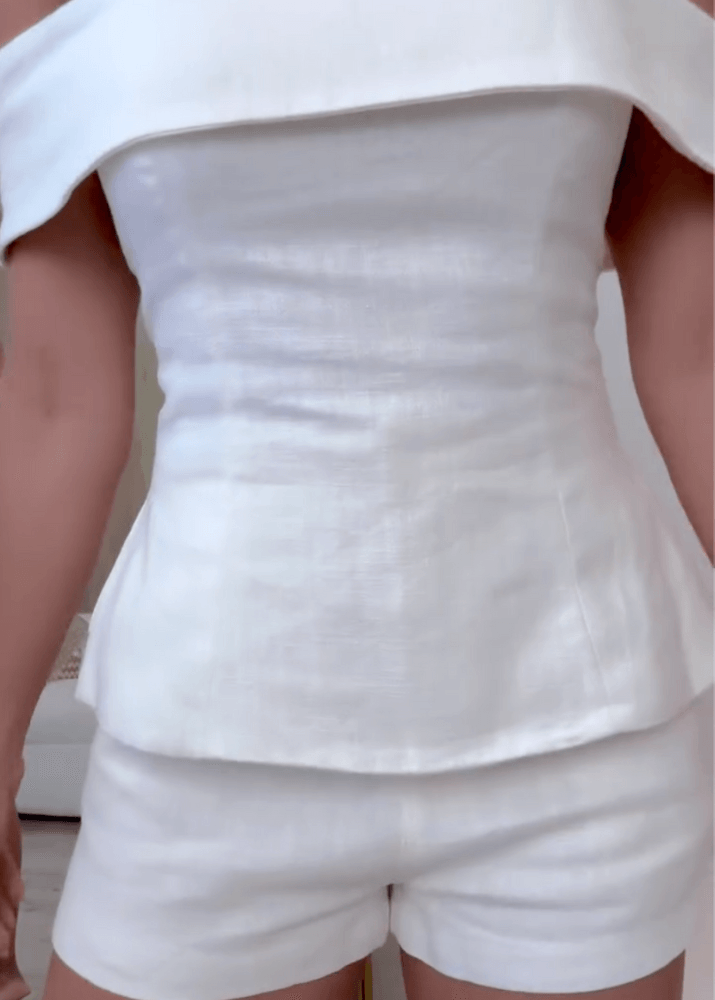 Women's Off Shoulder And Shorts Set