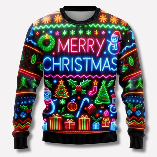 Unisex Christmas Sweater Neon Color - VibreMode