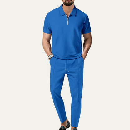 Men's Short Sleeve And Pants Set Relaxed Fit