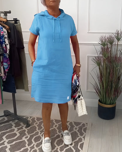 Women's Casual Knee Length Short Sleeve Dress