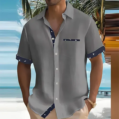 Men's Short Sleeve Shirt Breathable Fabric