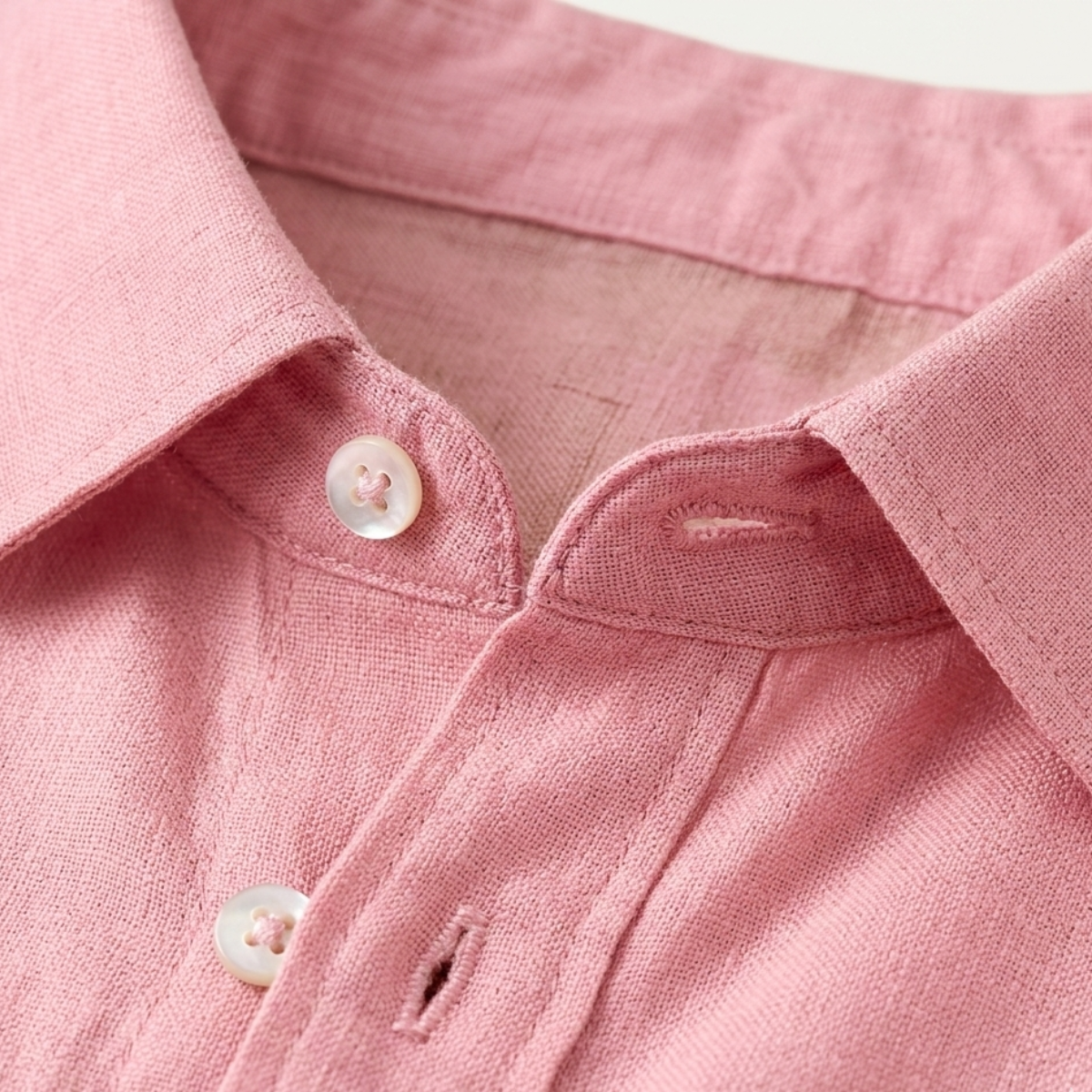 Men's Linen Beach Shirt Lightweight Beige
